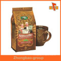 Guangzhou suministrador de calor de alta calidad de sellado a prueba de humedad de papel bolsa de café material con diseño de café para el envasado de frijoles